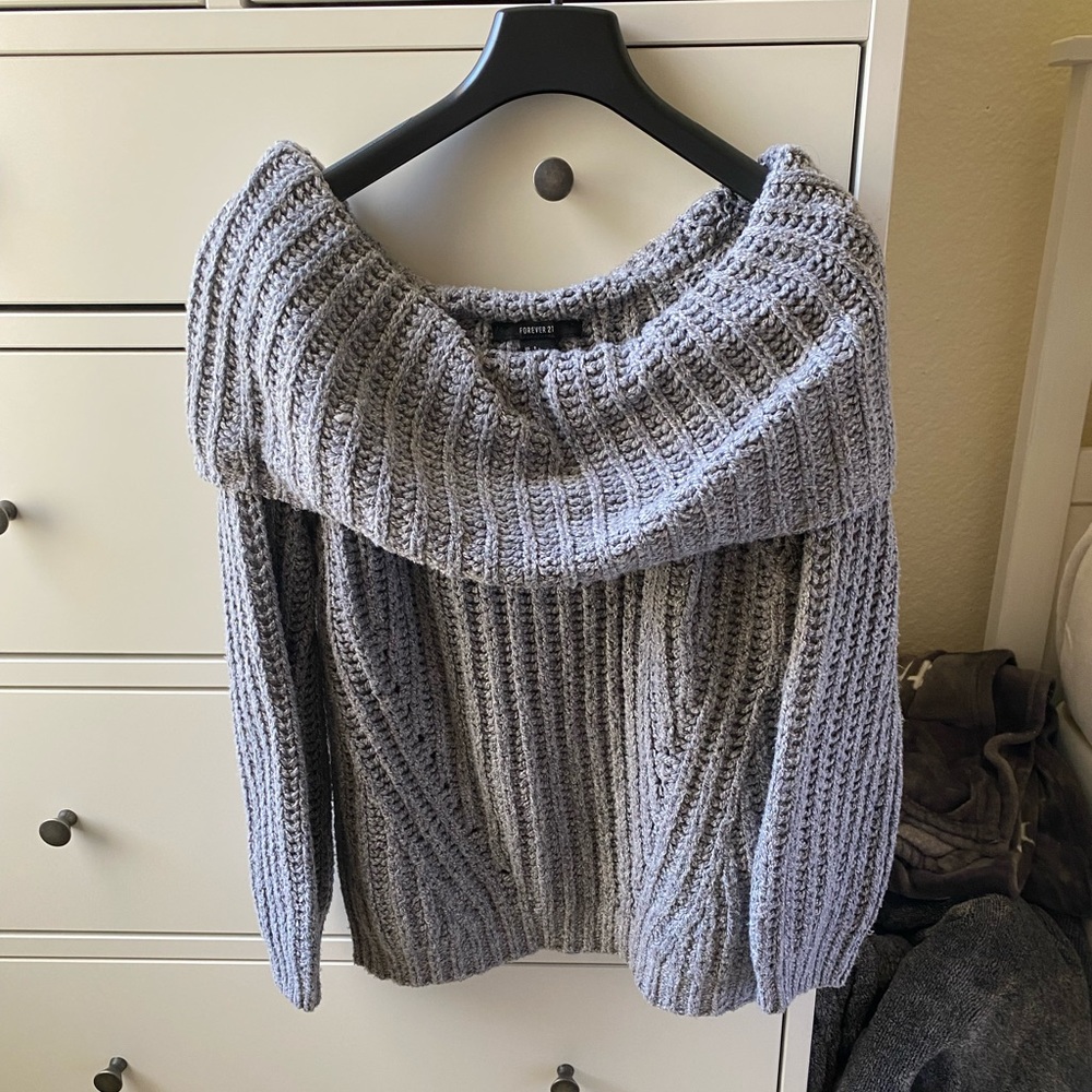 Off the shoulder sweater